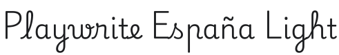 Playwrite ES Light Font Preview