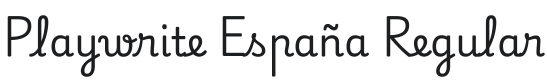 Playwrite España Font Preview