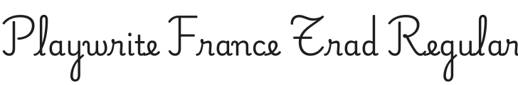 Playwrite France Traditionnelle Font Preview