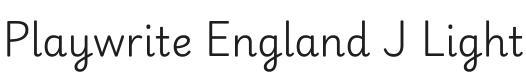 Playwrite GB J Light Font Preview