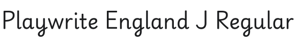 Playwrite England Joined Font Preview