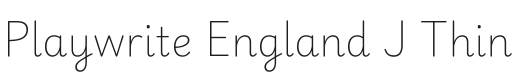 Playwrite GB J Thin Font Preview