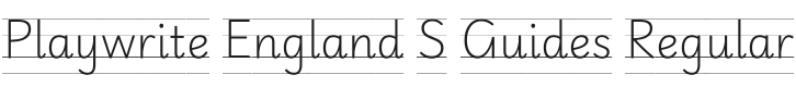 Playwrite GB S Guides Regular Font Preview