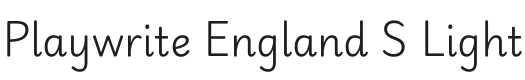 Playwrite GB S Light Font Preview