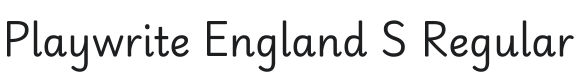 Playwrite England SemiJoined Font Preview