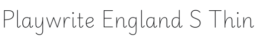 Playwrite GB S Thin Font Preview
