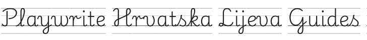 Playwrite HR Lijeva Guides Regular Font Preview