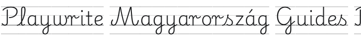 Playwrite HU Guides Regular Font Preview