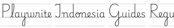 Playwrite ID Guides Regular Font Preview
