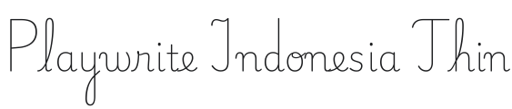 Playwrite ID Thin Font Preview