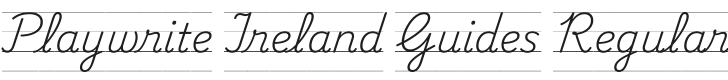 Playwrite IE Guides Regular Font Preview