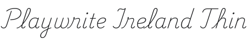 Playwrite IE Thin Font Preview