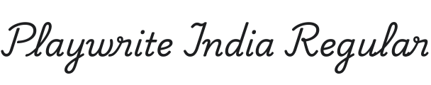 Playwrite India Font Preview