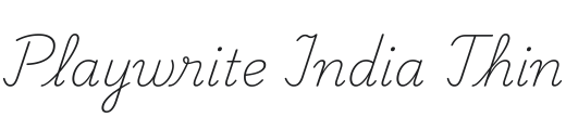 Playwrite IN Thin Font Preview