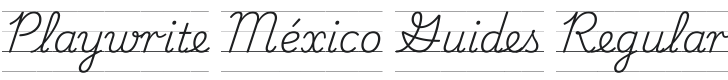 Playwrite MX Guides Regular Font Preview