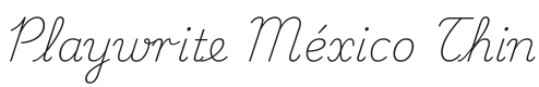 Playwrite MX Thin Font Preview