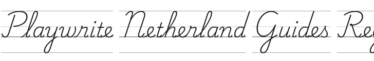 Playwrite NL Guides Regular Font Preview