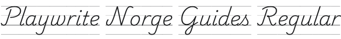 Playwrite NO Guides Regular Font Preview