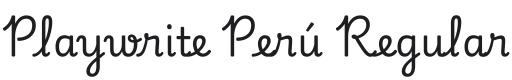 Playwrite Perú Font Preview