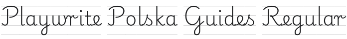 Playwrite PL Guides Regular Font Preview