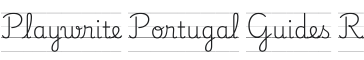Playwrite PT Guides Regular Font Preview