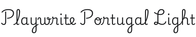 Playwrite PT Light Font Preview