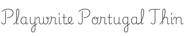 Playwrite PT Thin Font Preview