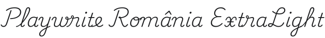 Playwrite RO ExtraLight Font Preview