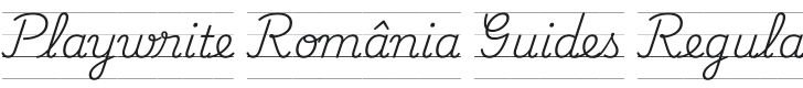 Playwrite RO Guides Regular Font Preview
