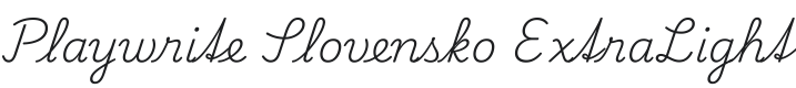 Playwrite SK ExtraLight Font Preview