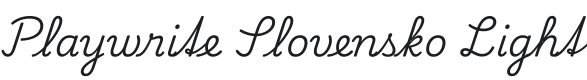 Playwrite SK Light Font Preview