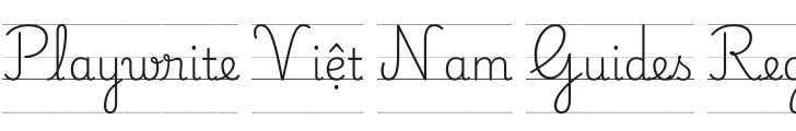 Playwrite VN Guides Regular Font Preview