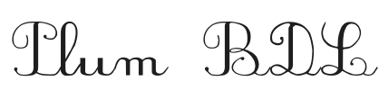 Plum BDL Font Preview