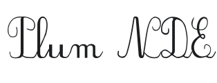 Plum NDE Font Preview