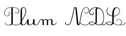 Plum NDL Font Preview