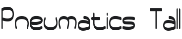 Pneumatics Tall BRK Font Preview