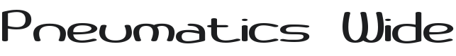 Pneumatics Wide BRK Font Preview