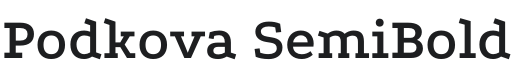Podkova SemiBold Font Preview