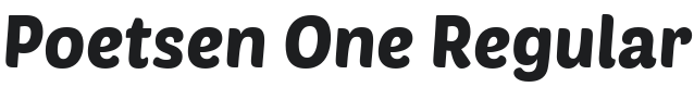 Poetsen One Font Preview