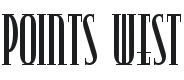 Points West Font Preview
