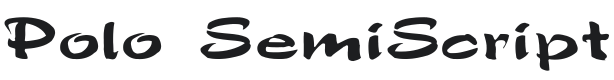 Polo SemiScript Font Preview