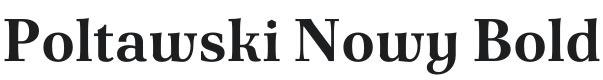Poltawski Nowy Bold Font Preview