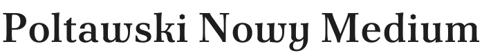 Poltawski Nowy Medium Font Preview