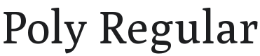 Poly Font Preview