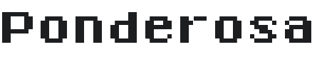Ponderosa Font Preview