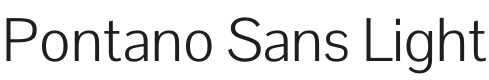 Pontano Sans Light Font Preview