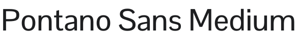 Pontano Sans Medium Font Preview