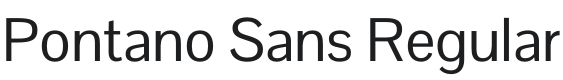 Pontano Sans Font Preview