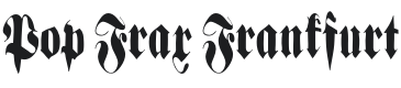 Pop Frax Frankfurt Font Preview