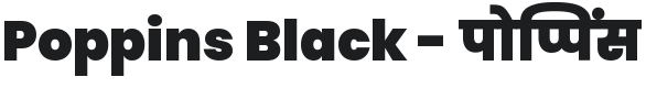 Poppins Black Font Preview